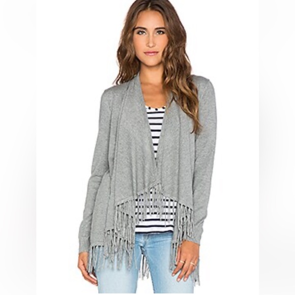 Central Park West Fringed Open Cardy size M - Picture 5 of 9